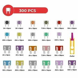 300PCS CAR BLADE FUSES Assortment Assorted Kit Blade Set Auto Truck Automotive