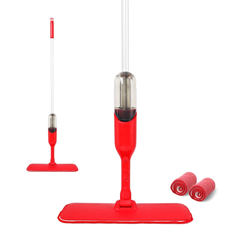 Spray Flat Mop Microfiber Pads Floor-Tile Kitchen Bathroom Living Room Cleaning