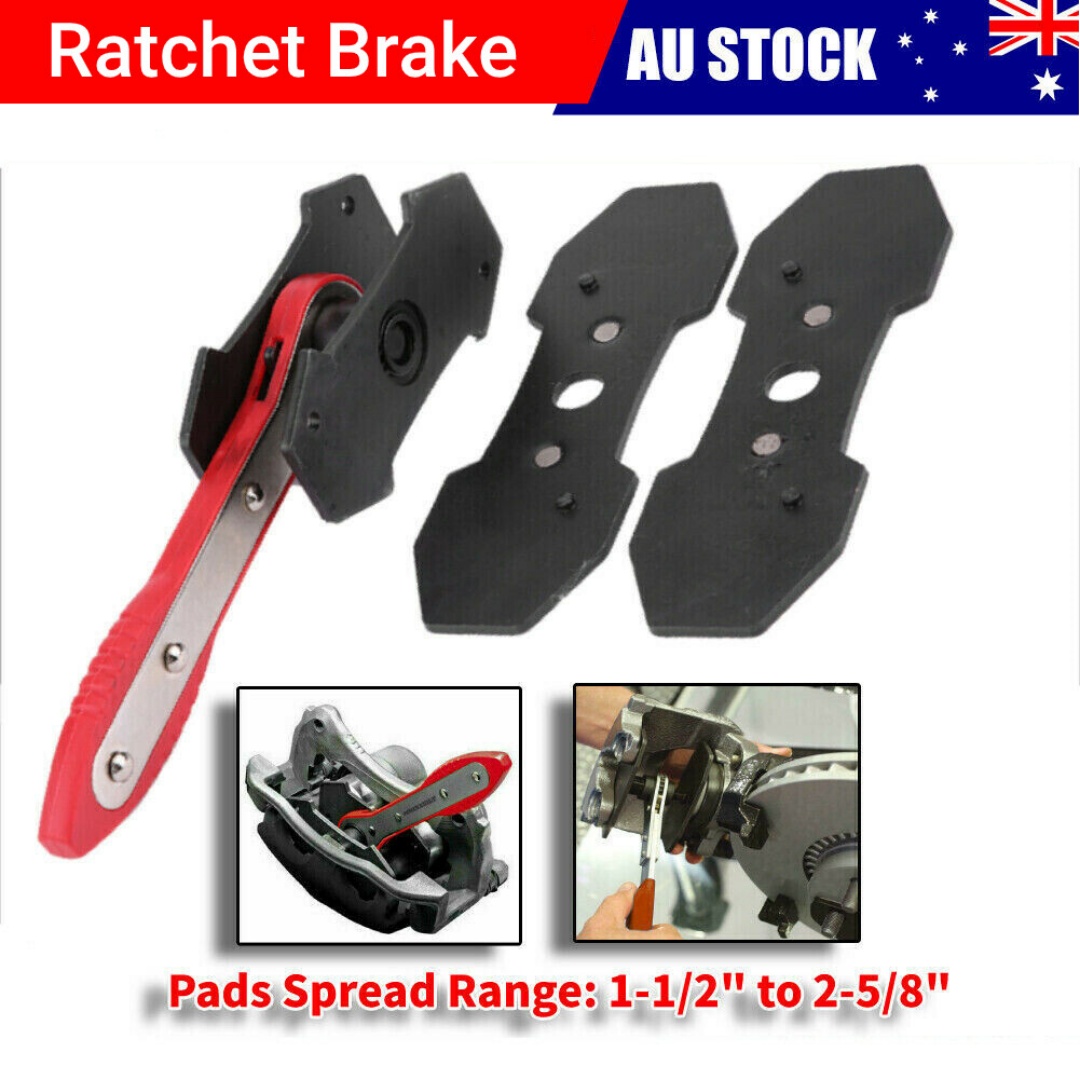 Ratchet Disc Brake Caliper Piston Spreader Separator Pad Press Wrench Tool Kit G