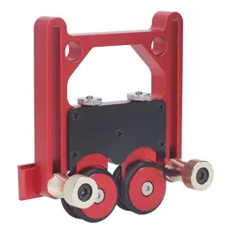 Table Saw Stock Roller Woodworking Double Wheel Sliding Feeding Guide Roller Feather Board Auxiliary Tool