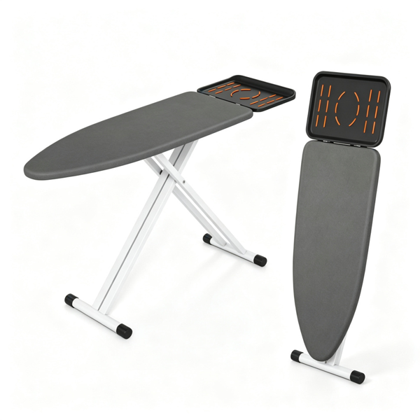 Main product image of Adjustable Height Foldable Ironing Board, 7-Level, Perforated Base, Iron Rest