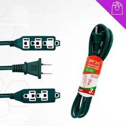 Product image of 3.5m Extension Cord with 2-Pin Plug and Single Outlet