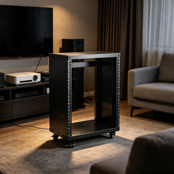 Main product image of 12U AV Equipment Rack Stand, 300 lbs Capacity