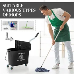 Product image of Heavy-Duty Commercial Cleaning Bucket with Casters