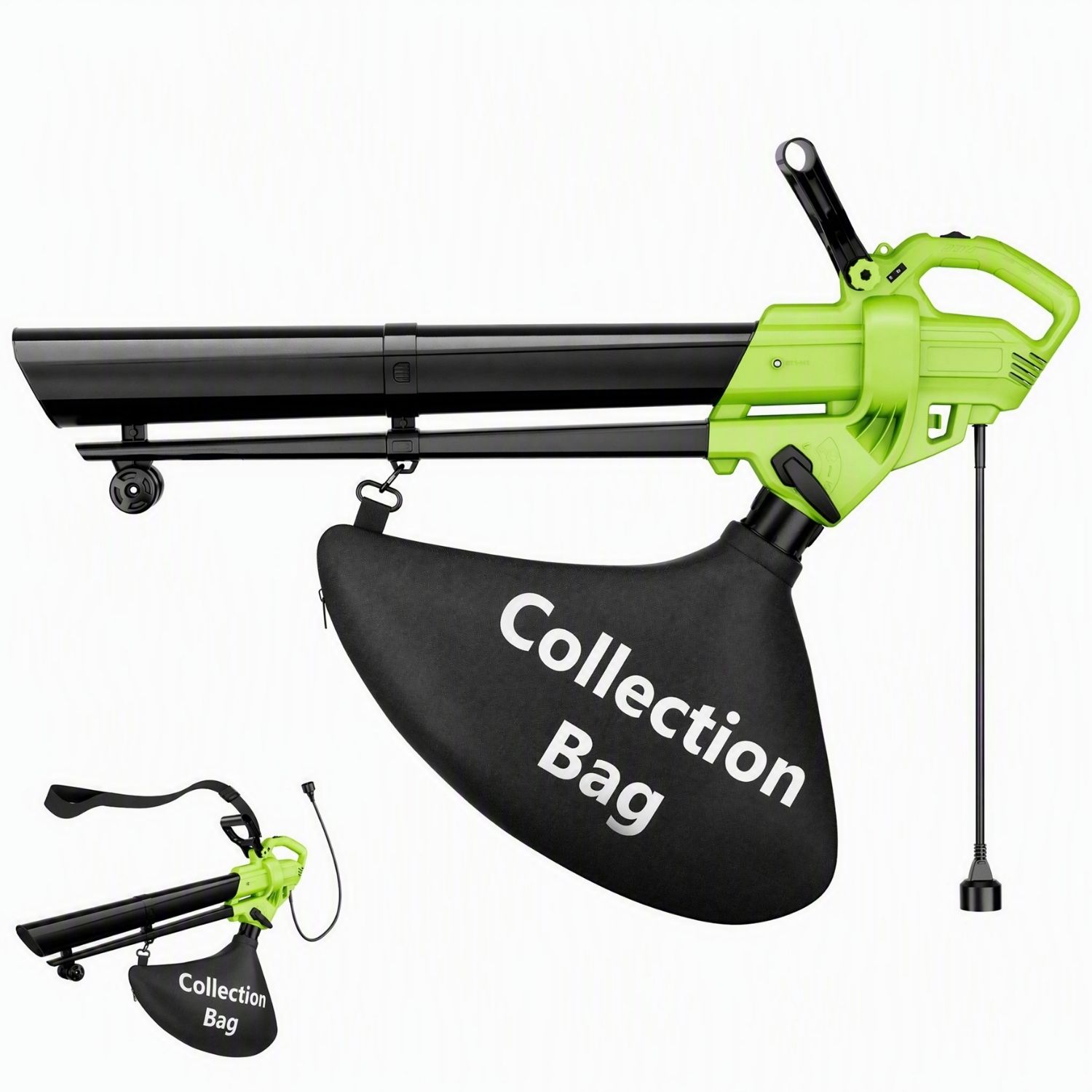 Main product image of Leaf Blower Vacuum Mulcher, 3-in-1, Metal Impeller