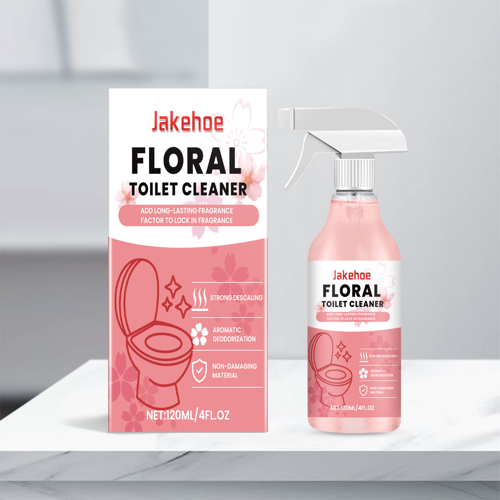 Main product image of Toilet Cleaner, Floral, 120ml, 1 Box, 110 Nozzle Tube