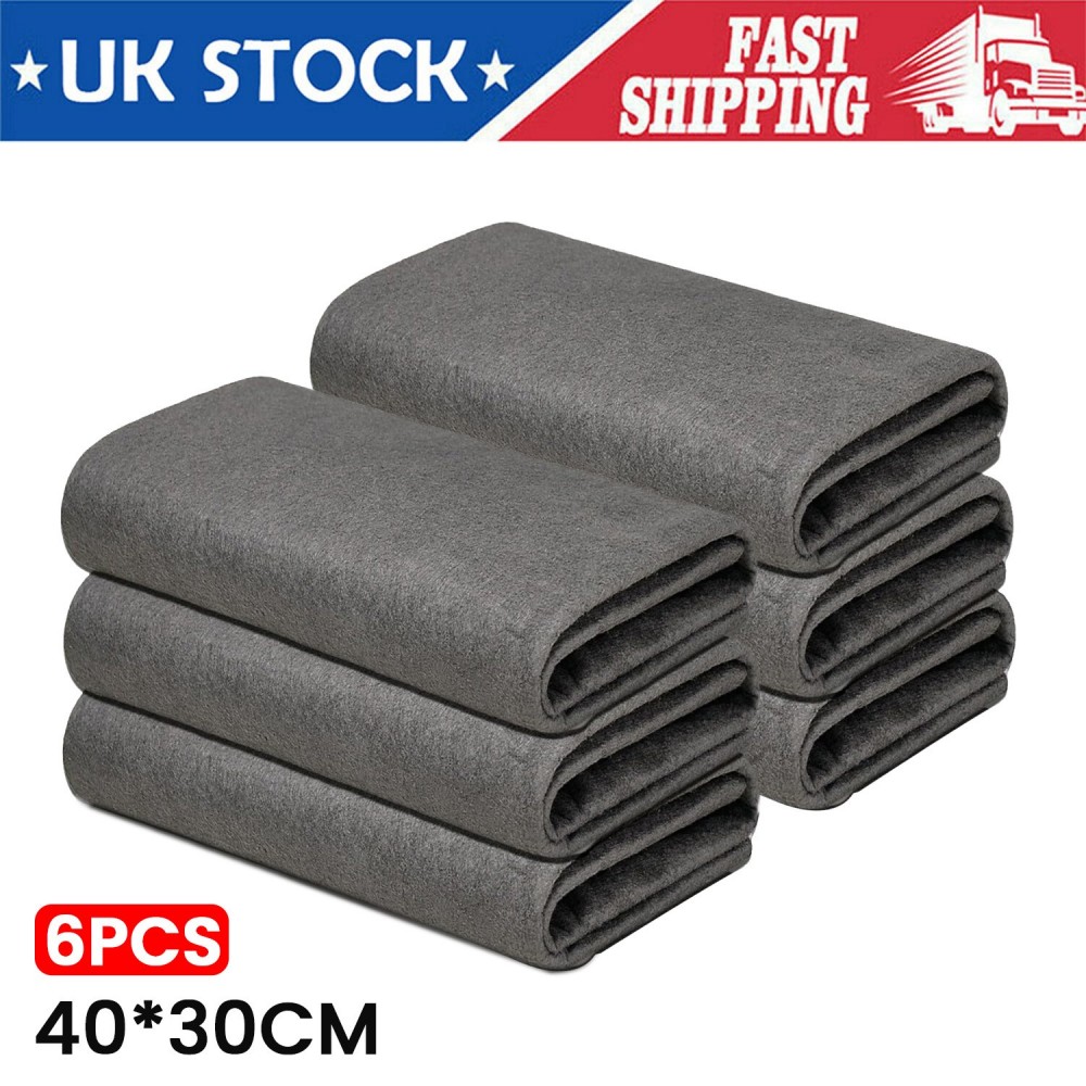 Main product image of 6PCS Microfibre Cleaning Cloths Kitchen Valeting Dusters 40cm Wash Towels
