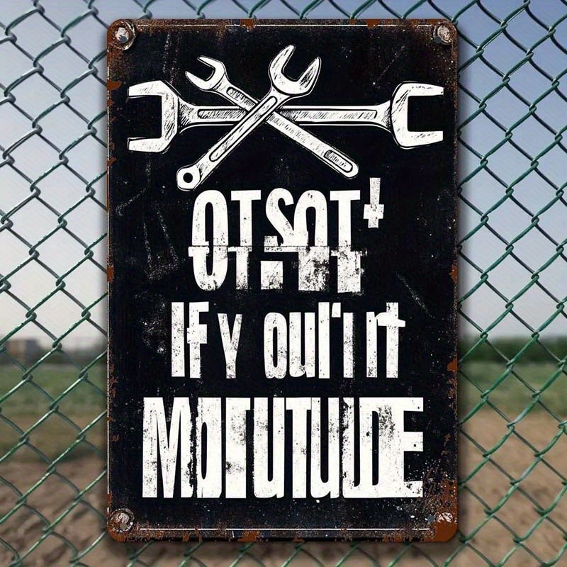 Main product image of Vertical Car Themed Garage Sign Iron Automotive Emblem Plaque Perfect Room Decor