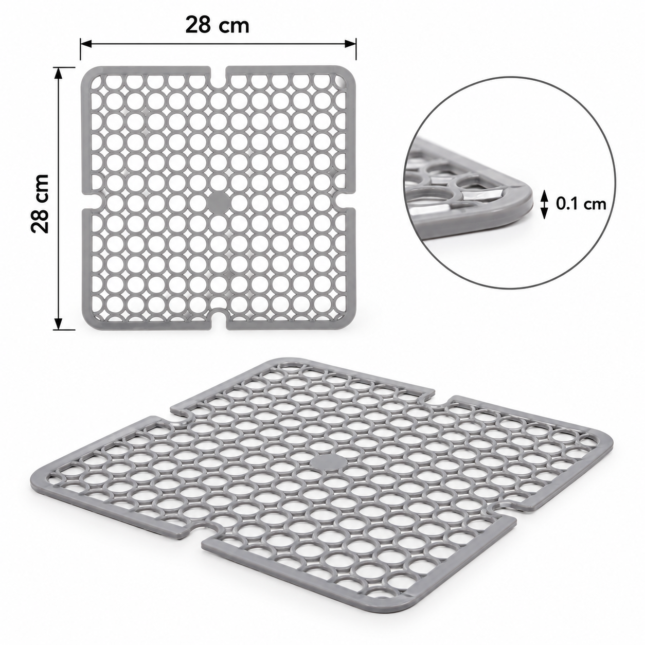 Main product image of Mat Sink Square 28cm Assorted 4