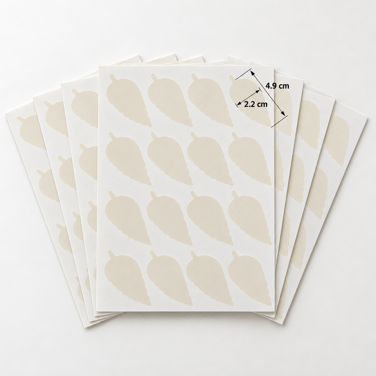 Main product image of Labels Adhesive 22x49mm Leaves 7