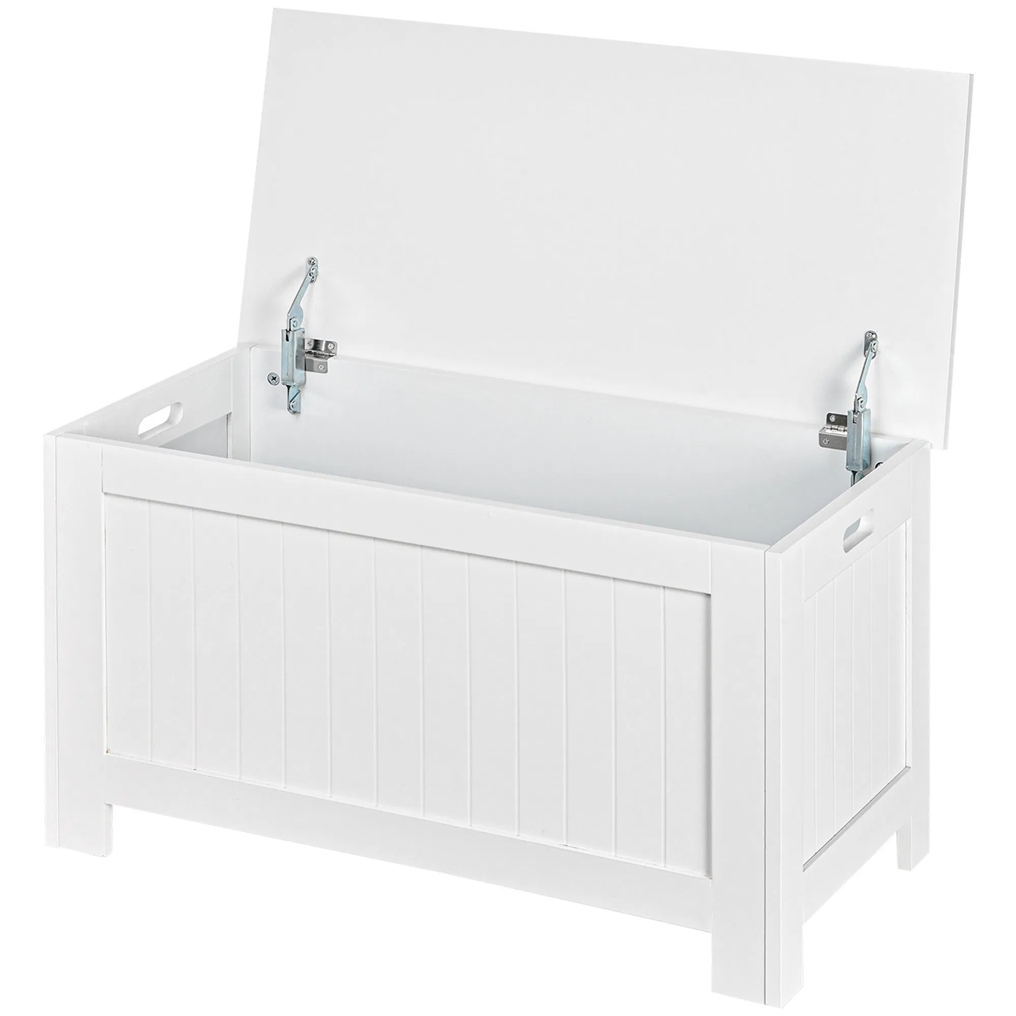 Main product image of White Storage Box with Lid and 2 Safety Hinges