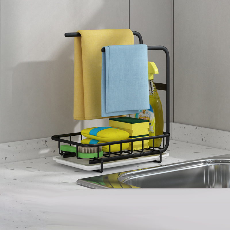 Kitchen Sink Supplies Toilet Bathroom Rag Storage Rack