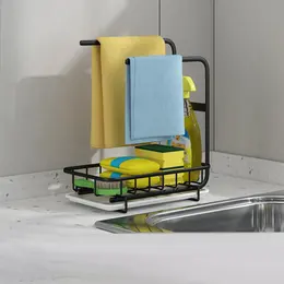 Kitchen Sink Supplies Toilet Bathroom Rag Storage Rack