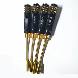 4PCS YZ028 4.0 5.5 7.0 8.0mm Hexagonal Titanium Screwdriver Tool Set For RC Model