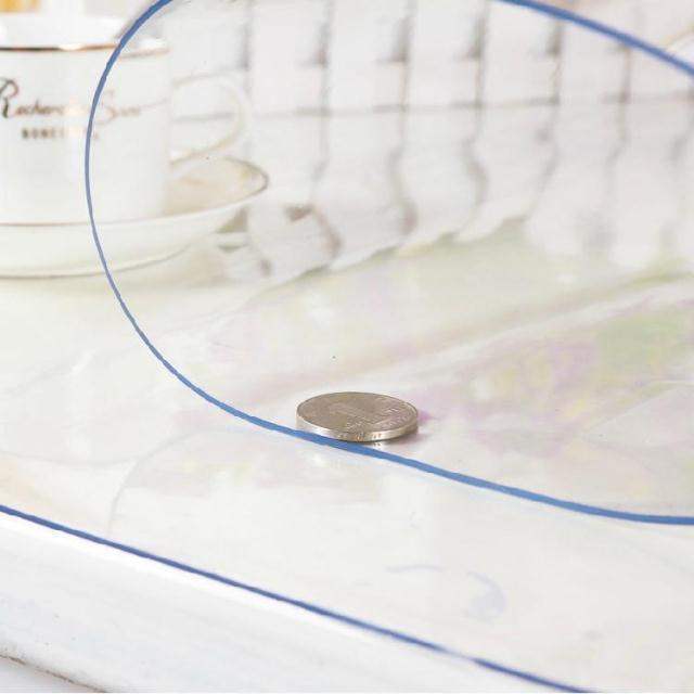 Tablecloth Whole Roll Transparent Thick Plastic Table Mat Waterproof And Anti-Scalding