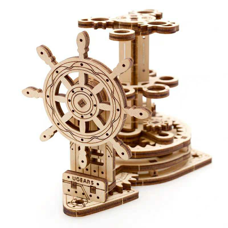 Ukrainian Wooden Machinery Rotating Model Rotating Pen Holder Student Gift Toy