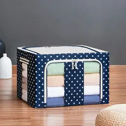 Polka Dot Oxford Cloth Storage Box Fabric Storage Bag
