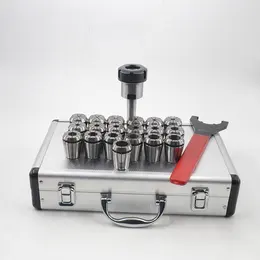 19pcs Milling Cutter Shank Collet Set Aluminum Plastic Box Packaging