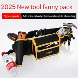 Product image of Electrician Tool Kit Special Portable Small Waist Bag Canvas Sturdy And Durable Waist Bag Belt Multi-function Storage And Repair Bag