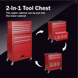 8-Drawer Tool Cabinet for Workshop Storage