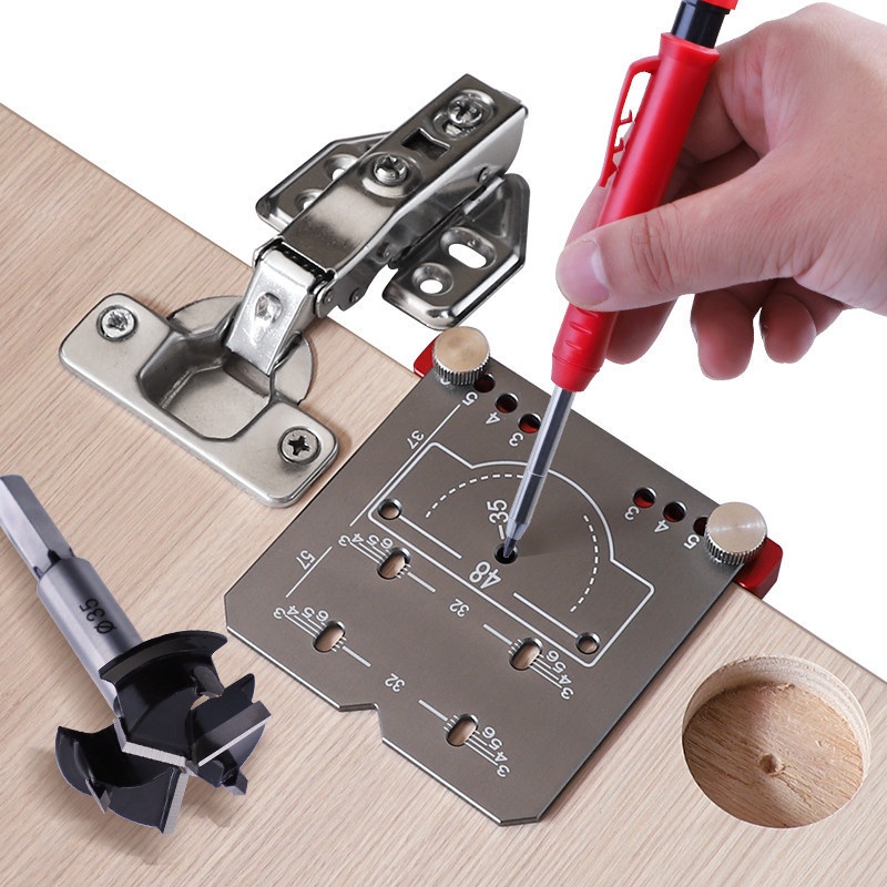 35mm Hinge Punch Locator Adjustable Margin Mark Number