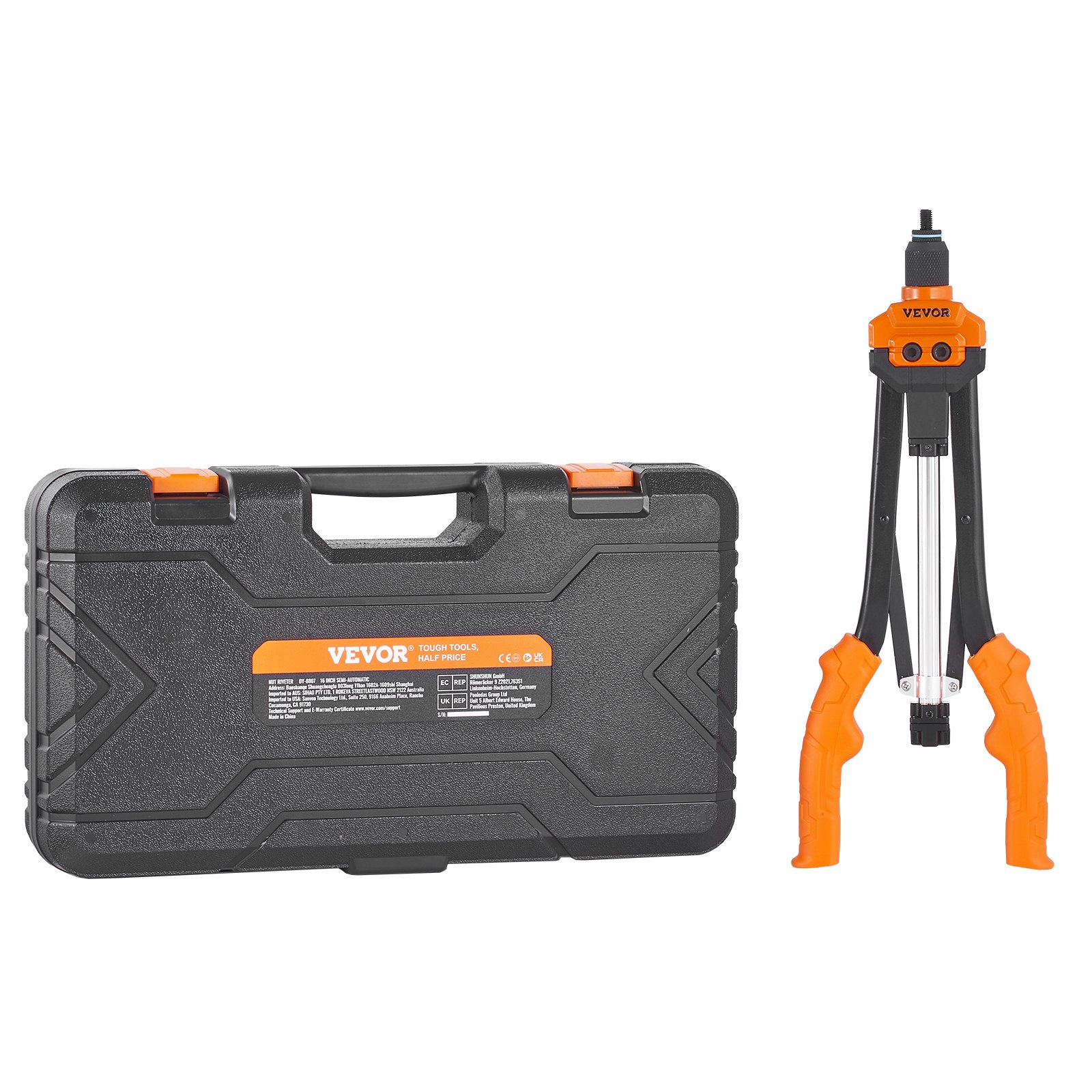 Main product image of Rivet Nut Tool Kit, 40.6cm, 13 Metric/SAE Mandrels, 186 Rivet Nuts