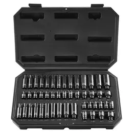 Product image of 48 Piece Drive Impact Socket Set, Deep & Shallow, 6 Point Cr-Mo Steel, Case