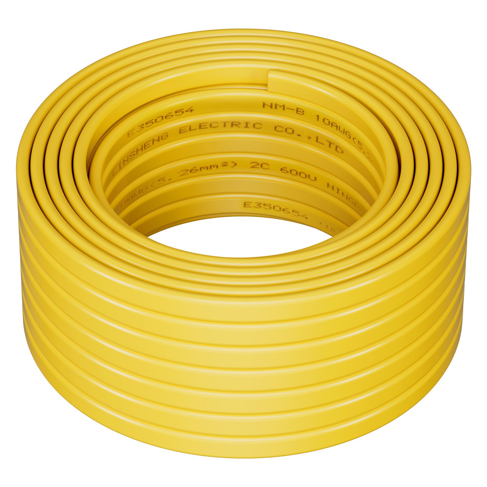 NM-B Wire 10AWG'2C Copper Core Cable 50 Ft Electrical Wire With Ground