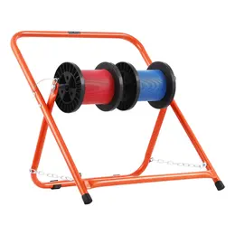 Foldable Wire Spool Rack Heavy Duty Cable Caddy For Electrical Industrial Retail