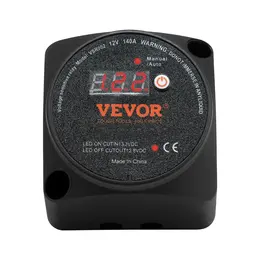 Dual Battery Isolator Kit, 12V 140Amp, Manual And Auto Modes VSR Voltage Sensitive Relay With LCD Screen, Smart Battery Isolator For ATV UTV RV Camper Off-Road Vehicle Caravan Truck Boat Yacht