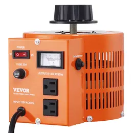 Variable AC Voltage Transformer, 2000VA, 15.3A, 110V In, 0-130V Out