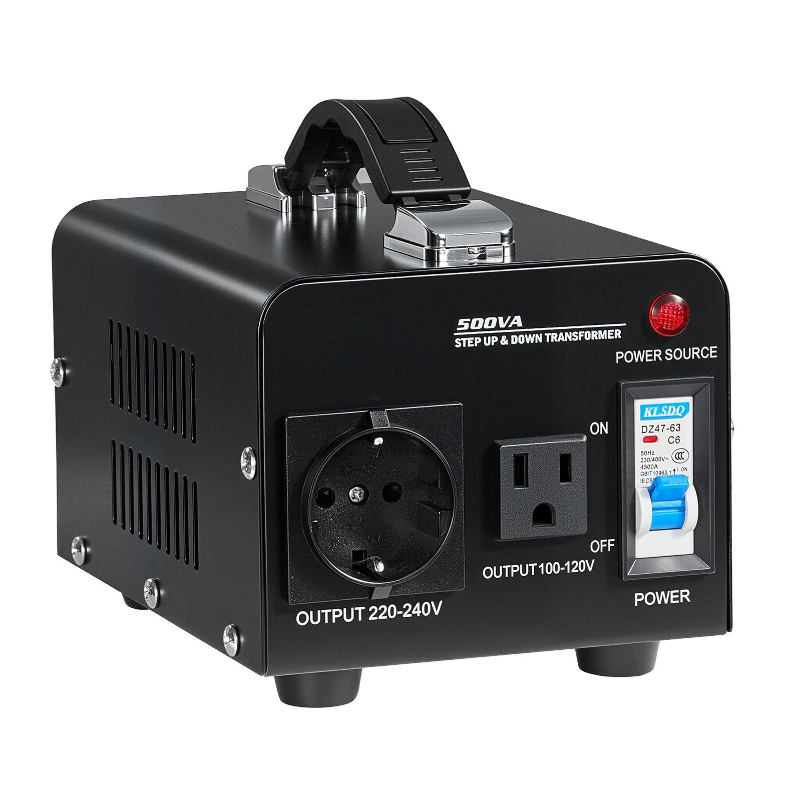 Voltage Converter Transformer 500VA Step Up/Down 110V To 220V/220V To 110V