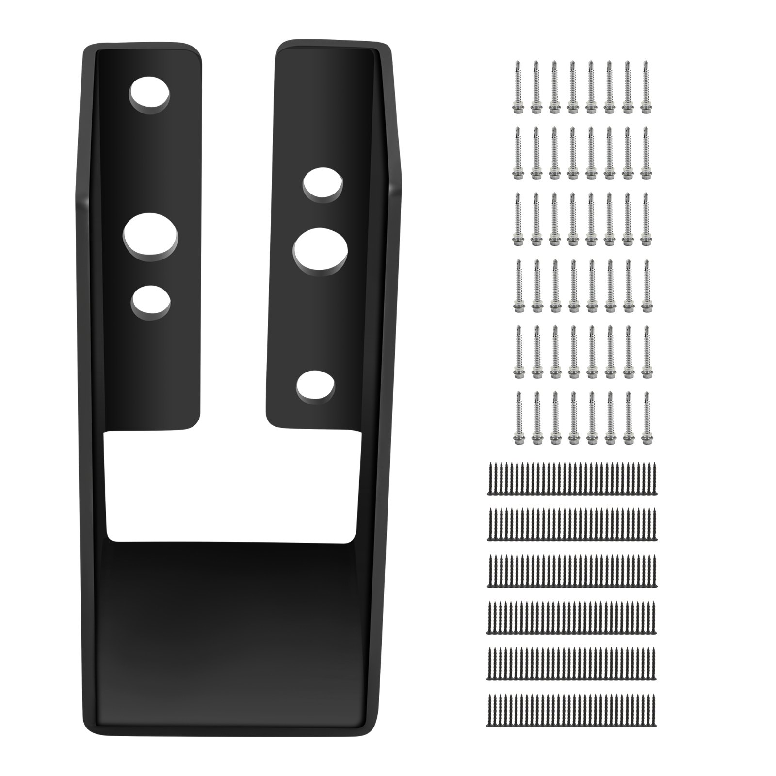 Concealed Joist Hanger, 2"x4" Outdoor Accent Concealed-Flange, Pack Of 24 Concealed Joist Bracket, Q235 Steel Plate Powder-Coated Concealed Face Mount Joist Hanger Inner 40x91 Mm For Beam Swing