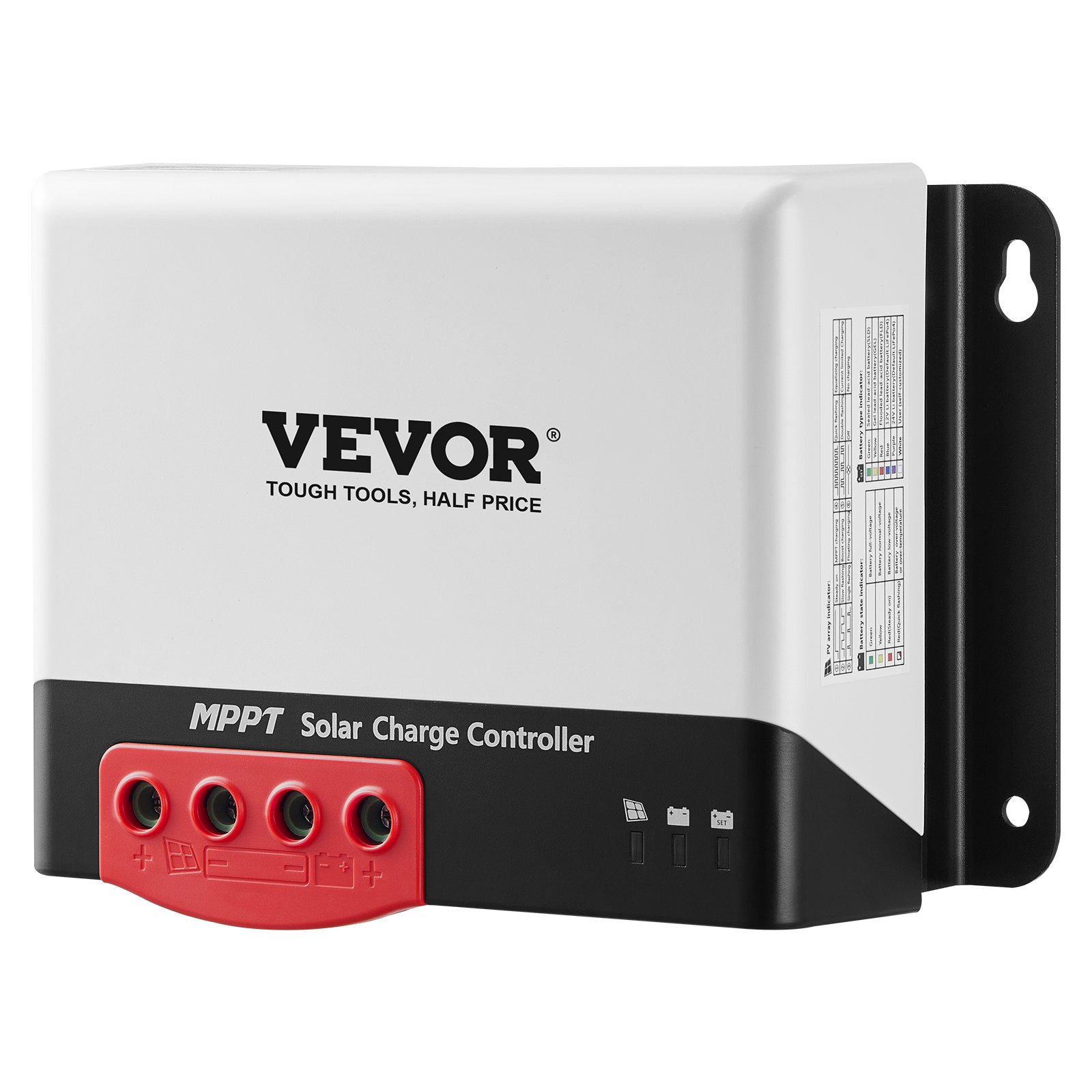 50A MPPT Solar Charge Controller, 12V / 24V Auto DC Input, Solar Panel Regulator Charger With Bluetooth Module, 98% Charging Efficiency For Sealed(AGM), Gel, Flooded And Lithium Battery Charging