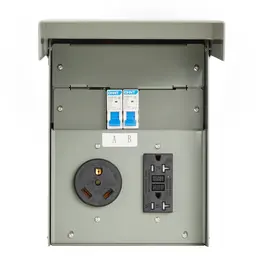 Temporary Power Outlet Panel RV Electrical Panel 20 30 Amp RV Outlet Box