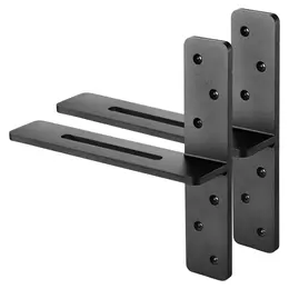 2 Pcs Shelf Brackets 12 Inch / 304.8 Mm Heavy Duty Floating Shelf Brackets