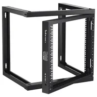 Product image of 9U Wall Mount Rack, 150 Lbs/68.04 Kg, Open Frame, Black