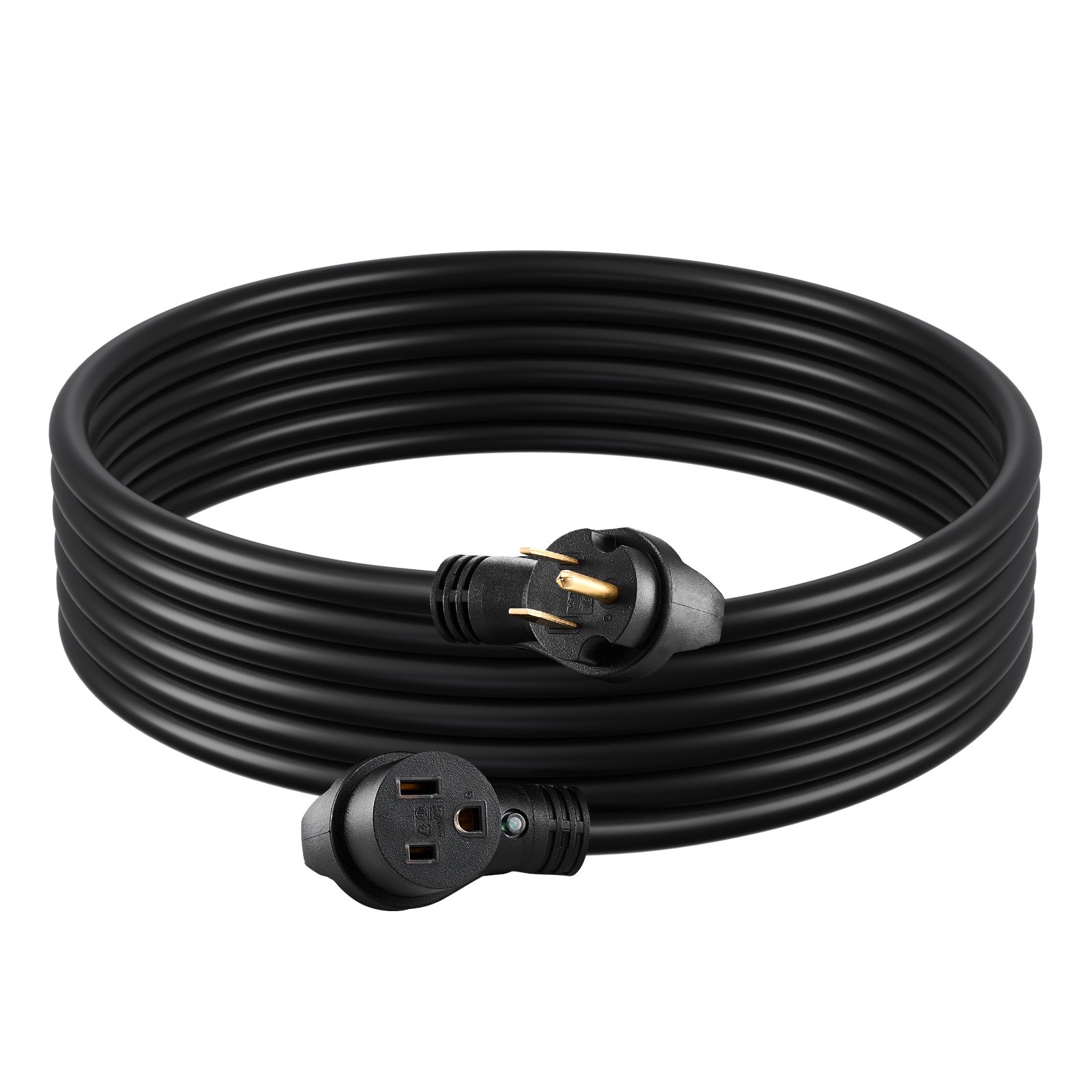 30A Generator Extension Cord 50 Ft 250V NEMA 6-50P To 6-50R 7500W Power Cable