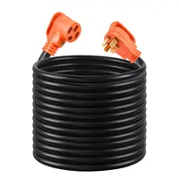 RV Extension Cord, 100 ft, 50A, STW 6/3 + 8/1 Gauge, NEMA 14-50P/R, ETL