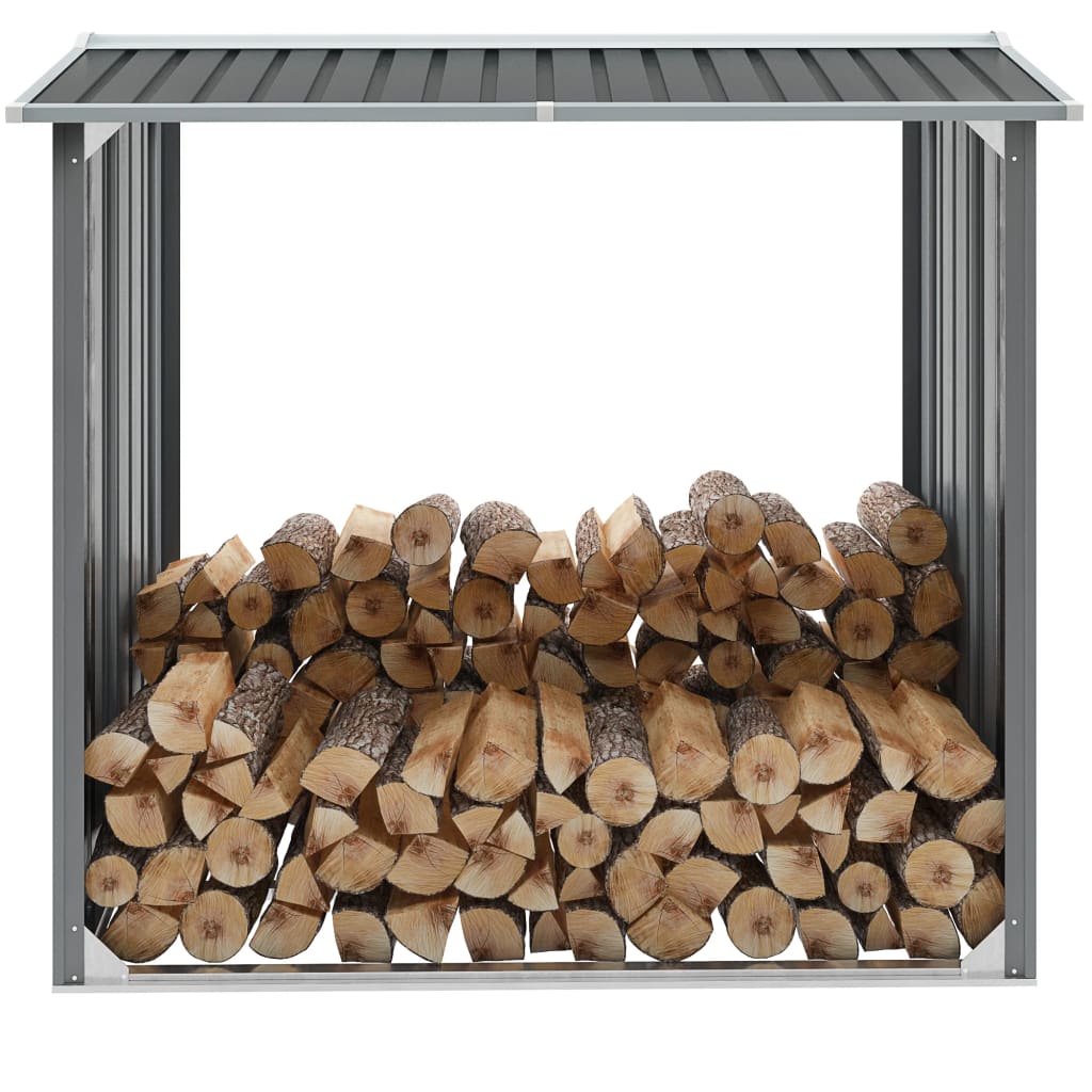 Galvanized Firewood Storage Unit 172 x   Galvanized Firewood Storage Unit