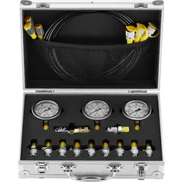 Product image of Hydraulic Pressure Test Kit, 250/400/600bar, 3 Gauges, 11 Couplings, 3 Hoses