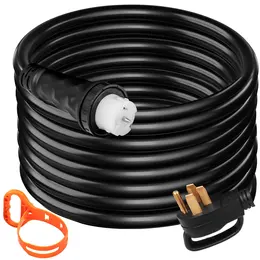 30Ft 50A Generator Cord, 6/3+8/1, 125/250V, N14-50P, SS2-50R, CS6364