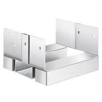 Product image of 10 Pcs 6x6 Post Base Brackets for Concrete, Inner 5.49x5.57 In