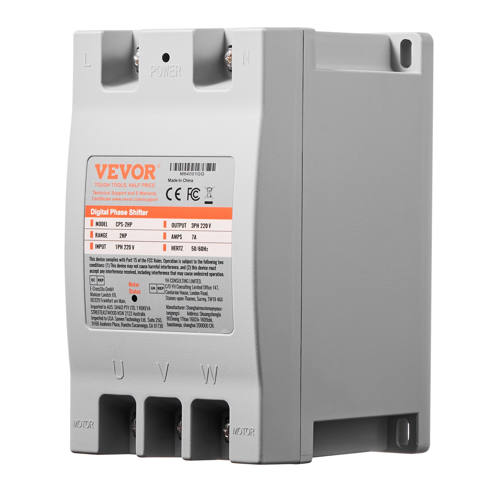 3 Phase Converter 2HP 7A 220V Single To 3 Phase 220V Input/Output