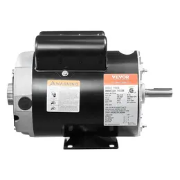 Air Compressor Motor, 3.7HP, 230V, 17.2A, 3450RPM, 56 Frame, CW/CCW