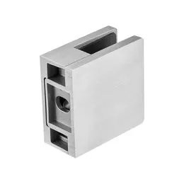 Glass Clamp, 4 PCS Square Glass Railing Bracket For 0.31 '-0.47 ' Tempered Glass, 304 Stainless Steel Glass Mounting Clamp, Glass Shelf Bracket For Balcony, Garden, Pool, Stair, Silver