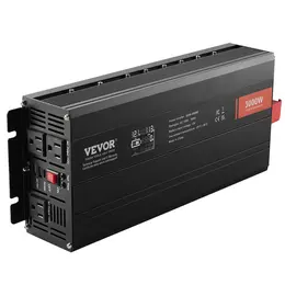 Modified Sine Wave Inverter, 3000W, DC 12V to AC 120V, LCD, 3 AC, 2 USB, Type-C, CE FCC