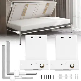 Murphy Mounting Wall Springs Mechanism Heavy Duty Support Hardware DIY Kit For Queen Twin Size Bed (Horizontal), White