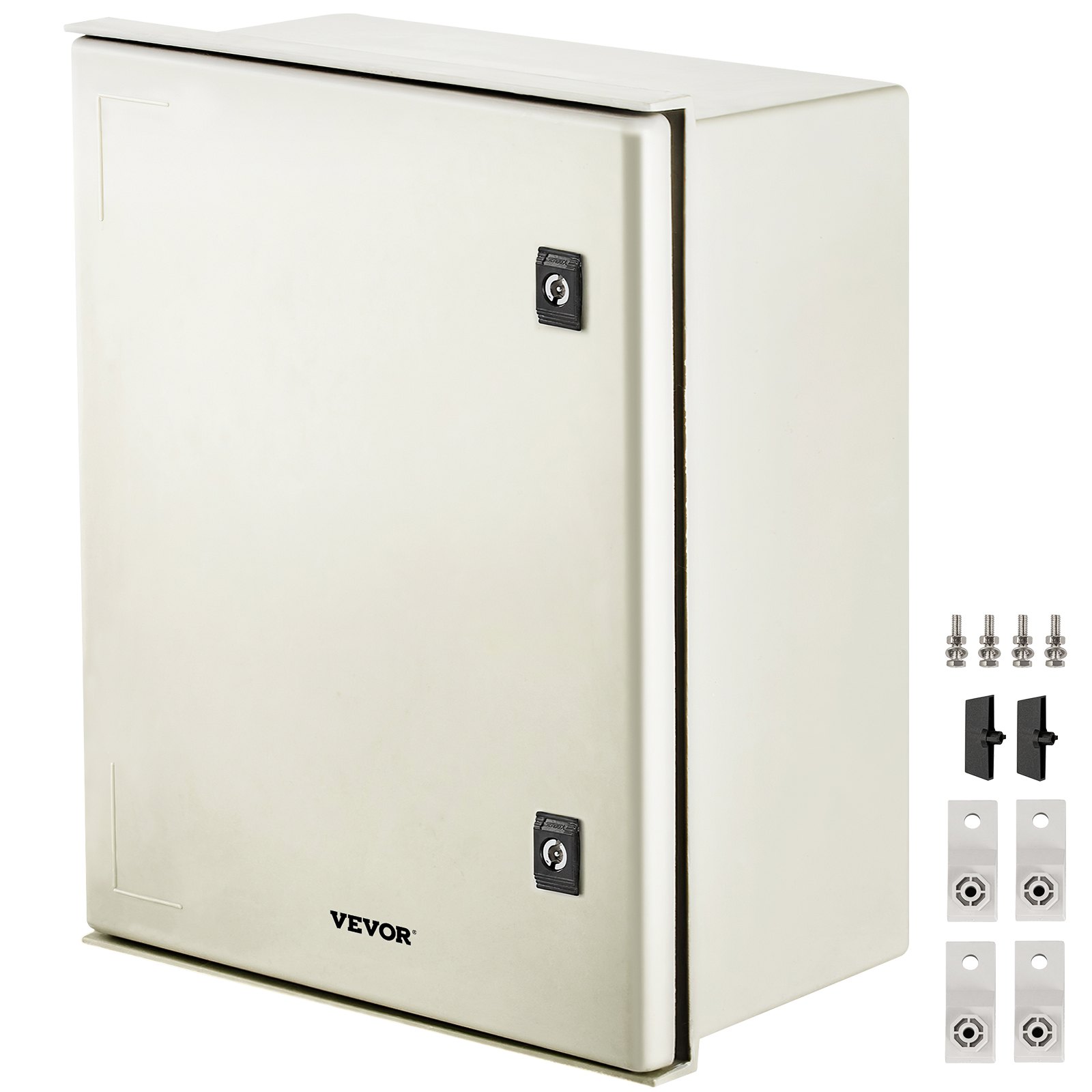 NEMA Enclosure, 20 X 16 X 8 Inches, NEMA 4X Fiberglass Steel Electrical Box, IP66 Waterproof & Dustproof Hinged Junction Box For Outdoor Indoor Use, With Mounting Plate(50x40x20 Cm))