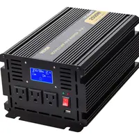 Product image of 2500W Modified Sine Wave Power Inverter, DC 12V to AC 120V, with LCD and Remote